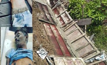 Photo of वाई बाजार येथे नाली बांधकामावर भिषण दुर्घटना…