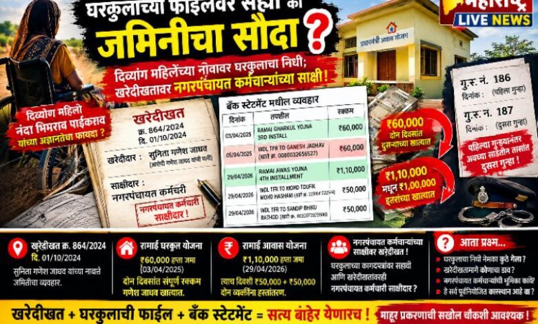 Photo of घरकुलाच्या फाईलवर सह्या की घराचा सौदा..? “माहूरच्या अँट्रोसिटी विरूद्ध विनयभंग प्रकरणात रंजक माहिती समोर..!”